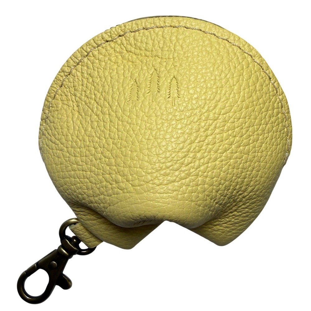 Portland Leather Goods Fortune Cookie Keychain Butter Bliss Leather Coin Purse